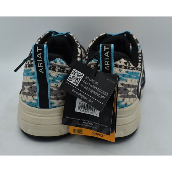 Ariat Womens Size 10 Outpace CT Comp Toe Turquoise Aztec EH Safety Shoes - Picture 9 of 13